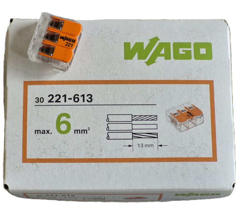 Wago 3 Port Lever Clamp Connector 41A