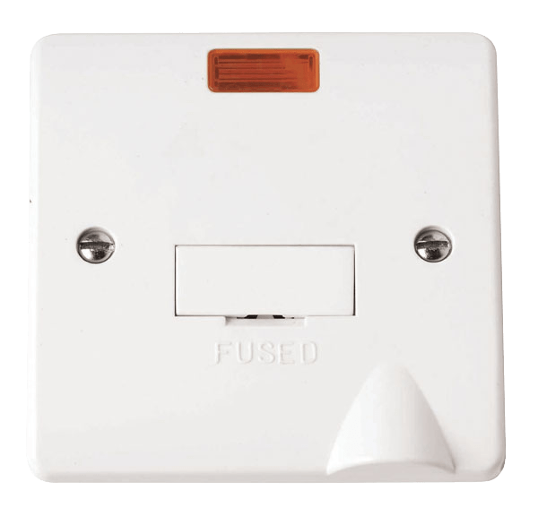 Scolmore Mode 13A Fused Connection Unit Flex Outlet & Neon