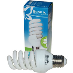 Kosnic Energy Saving Spiral 20w ES E27 Lamp Warm White