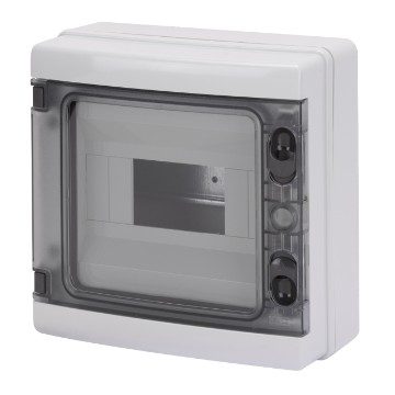 Gewiss 8 Module Plastic Enclosure with door