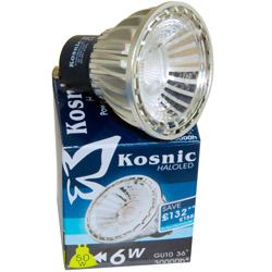 Kosnic KTC LED PowerSpot 6W Halo GU10 Lamp